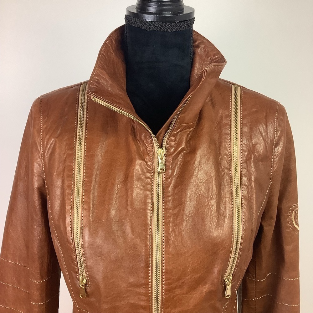MOTO LAMB LEATHER JACKET from PANTERREZ - Picture 3 of 14